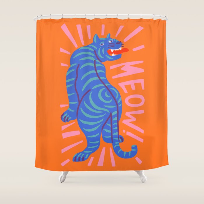 Meow Shower Curtain Gallery Image 1
