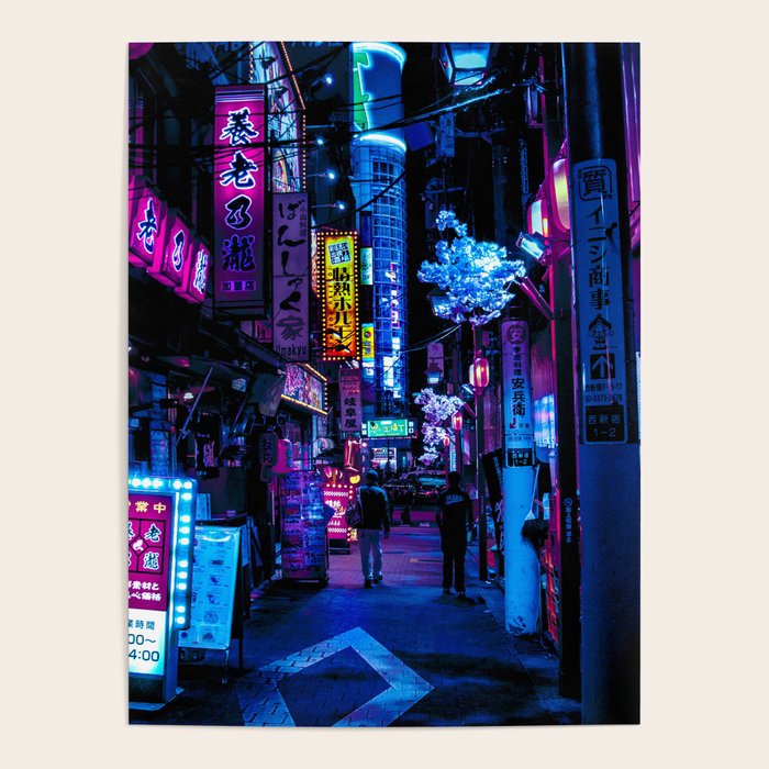 Tokyo's Moody Blue Vibes Poster Gallery Image 4