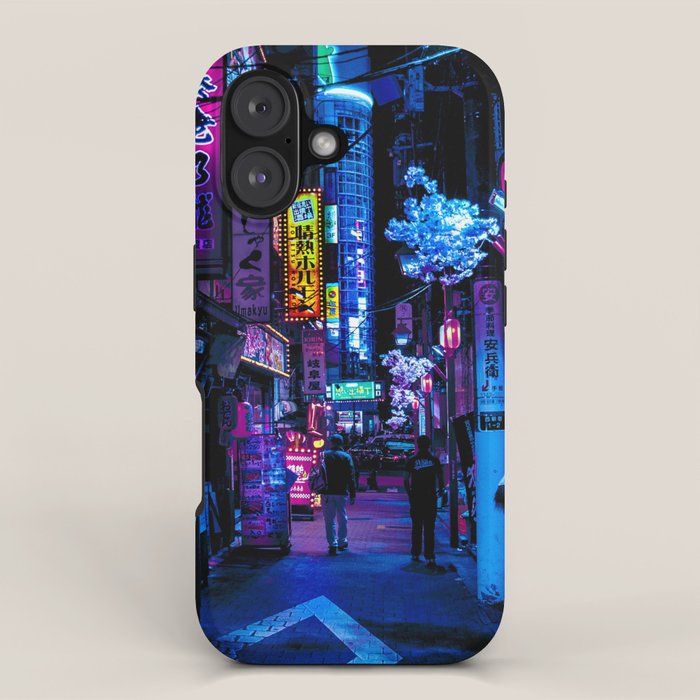 Tokyo's Moody Blue Vibes iPhone Case Gallery Image 1