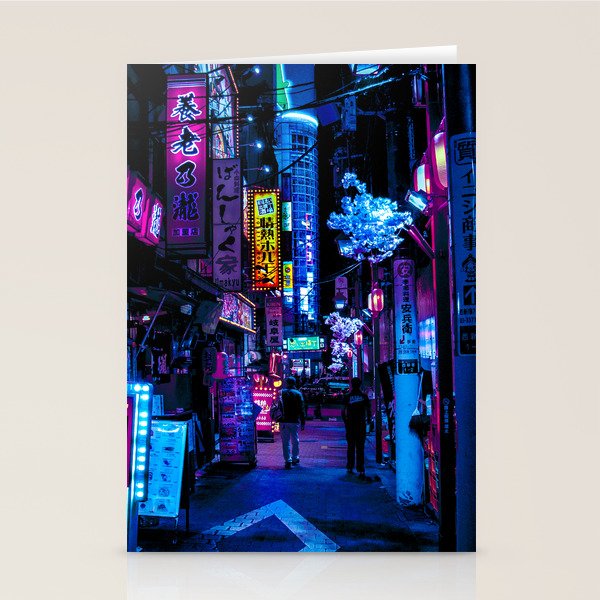 Tokyo's Moody Blue Vibes Stationery Card Gallery Image 2