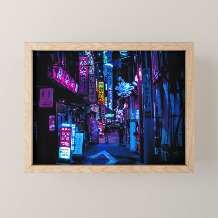 Tokyo's Moody Blue Vibes Mini Art Print Gallery Image 1
