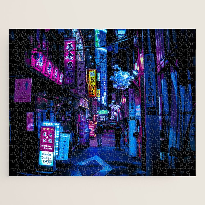 Tokyo's Moody Blue Vibes Jigsaw Puzzle Gallery Image 1