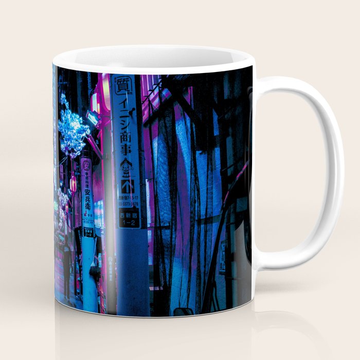Tokyo's Moody Blue Vibes Coffee Mug Gallery Image 1