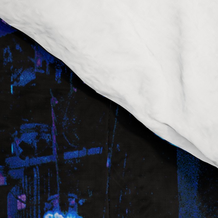 Tokyo's Moody Blue Vibes Comforter Gallery Image 4