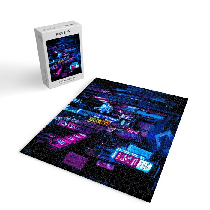 Tokyo's Moody Blue Vibes Jigsaw Puzzle Gallery Image 2