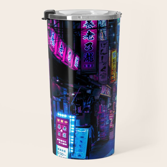 Tokyo's Moody Blue Vibes Travel Mug Gallery Image 3
