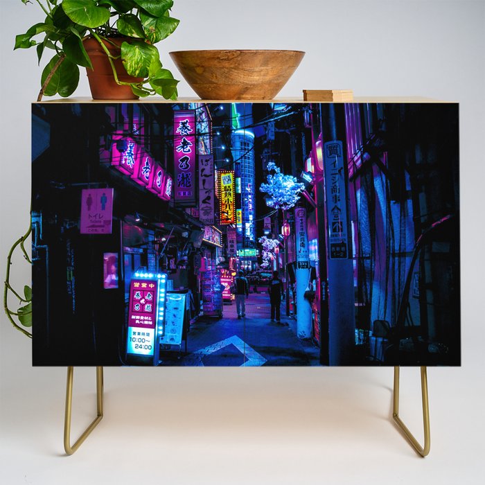 Tokyo's Moody Blue Vibes Credenza Gallery Image 1