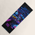 Tokyo's Moody Blue Vibes Yoga Mat Gallery Image 1