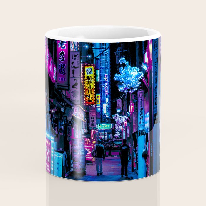 Tokyo's Moody Blue Vibes Coffee Mug Gallery Image 4
