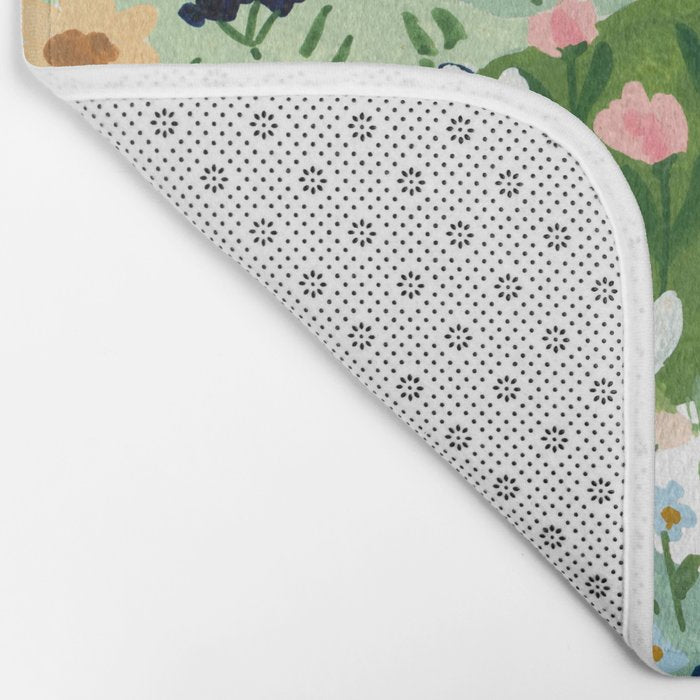 Chickens in the Garden Bath Mat Gallery Image 2