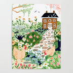 Chickens in the Garden Poster Gallery Image 4