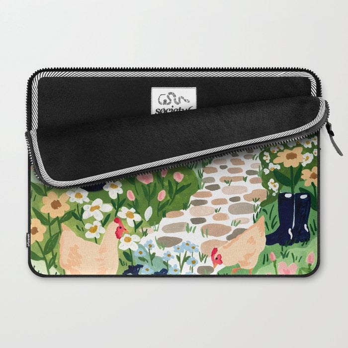 Chickens in the Garden Laptop Sleeve Gallery Image 2