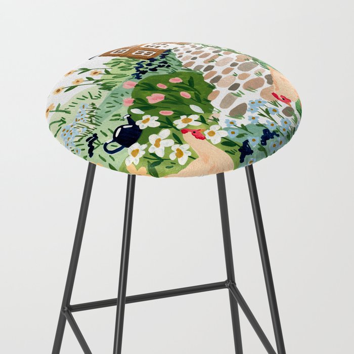 Chickens in the Garden Stool Gallery Image 2