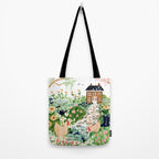 Chickens in the Garden Tote Bag Gallery Image 2