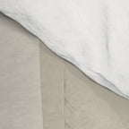 Retro Groove Abstract Minimalist Pattern Greige Taupe Cream Comforter Gallery Image 4