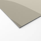 Retro Groove Abstract Minimalist Pattern Greige Taupe Cream Welcome Mat Gallery Image 2