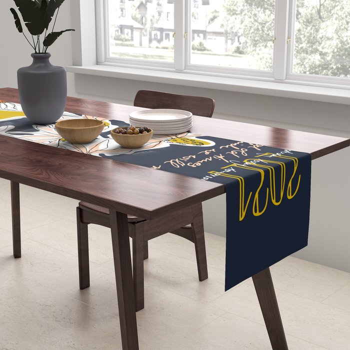 How time goes by - coneflower Table Runner Gallery Image 2