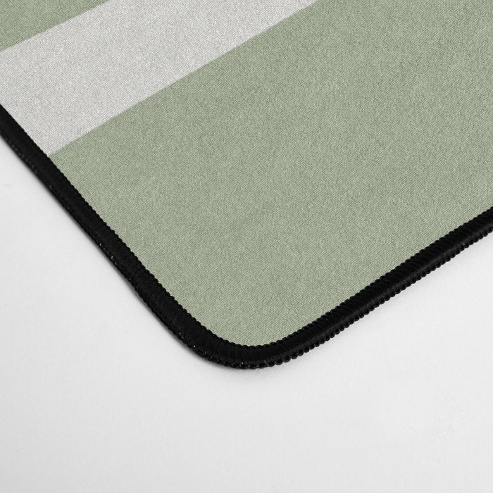 Palm Springs Mid Century Modern Abstract in Sage Green and Nearly White Desk Mat Gallery Image 4