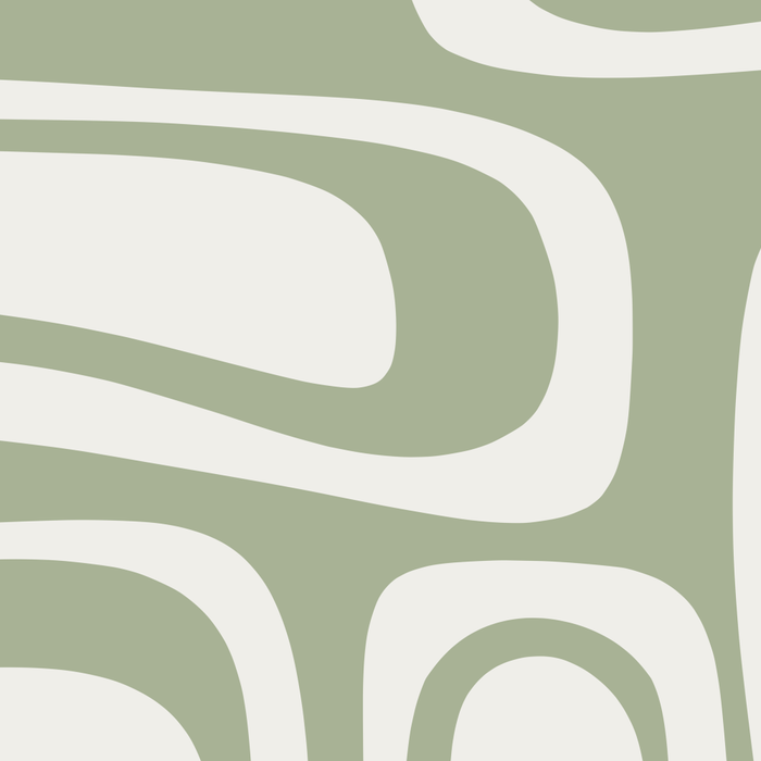 Palm Springs Mid Century Modern Abstract in Sage Green and Nearly White Coffee Mug Gallery Image 2