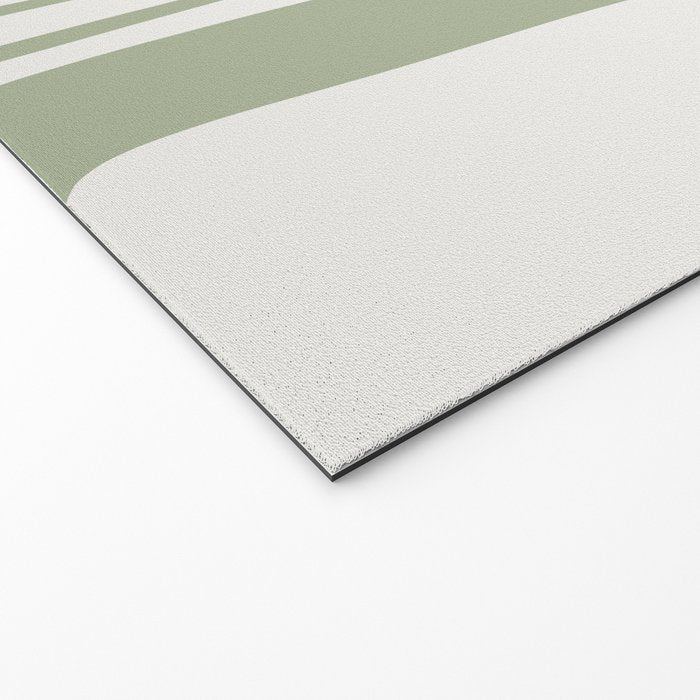 Palm Springs Mid Century Modern Abstract in Sage Green and Nearly White Welcome Mat Gallery Image 2