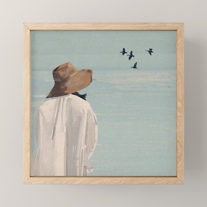 Dreaming by the Sea Mini Art Print Gallery Image 1