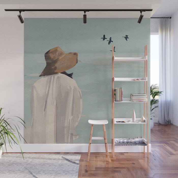 Dreaming by the Sea Wall Mural Gallery Image 1