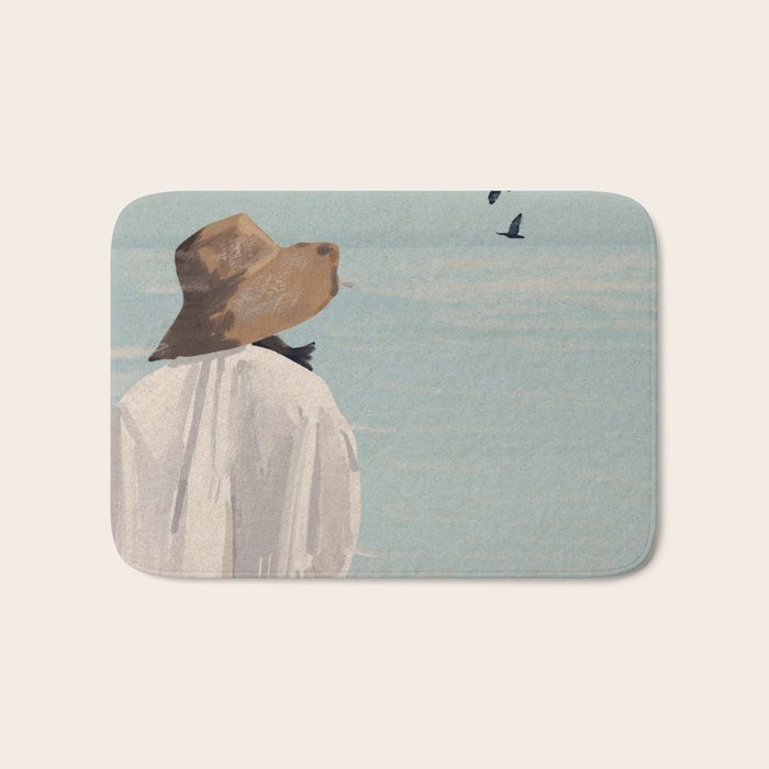 Dreaming by the Sea Bath Mat Gallery Image 1