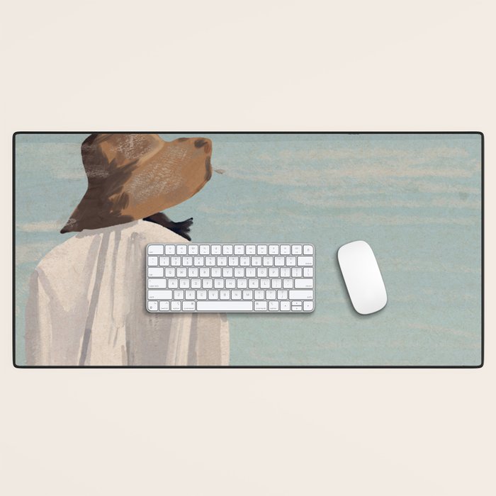 Dreaming by the Sea Desk Mat Gallery Image 1