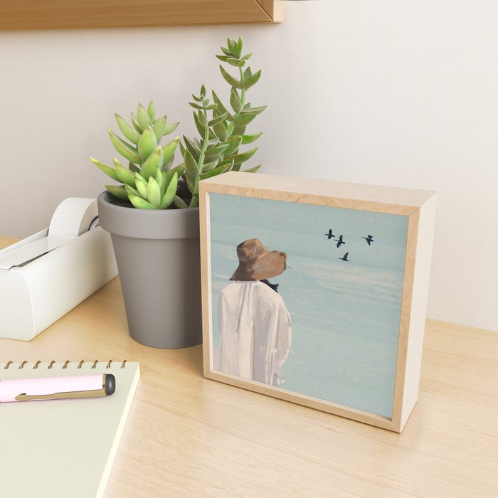 Dreaming by the Sea Mini Art Print Gallery Image 2