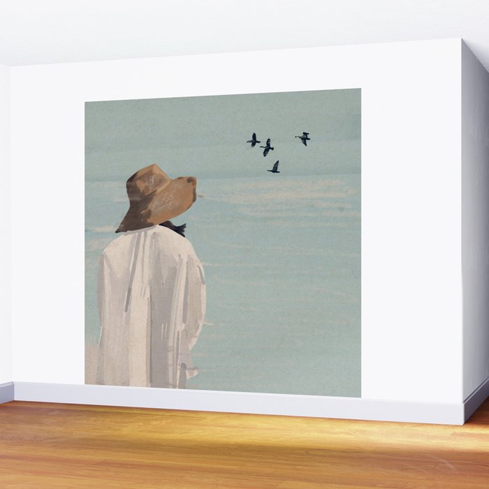 Dreaming by the Sea Wall Mural Gallery Image 2