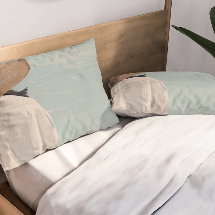 Dreaming by the Sea Pillow Sham Gallery Image 2