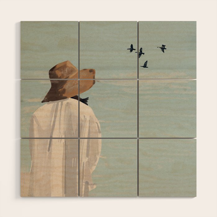 Dreaming by the Sea Wood Wall Art Gallery Image 1