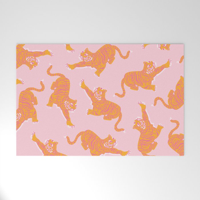 Year of the Tiger - Pink/Orange Welcome Mat Gallery Image 1