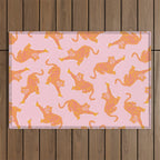 Year of the Tiger - Pink/Orange Outdoor Rug Gallery Image 1