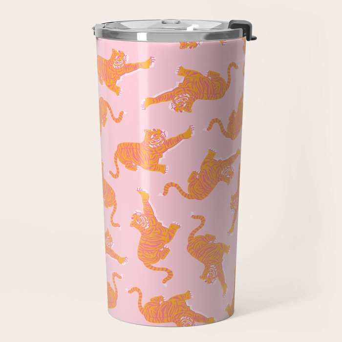 Year of the Tiger - Pink/Orange Travel Mug Gallery Image 2