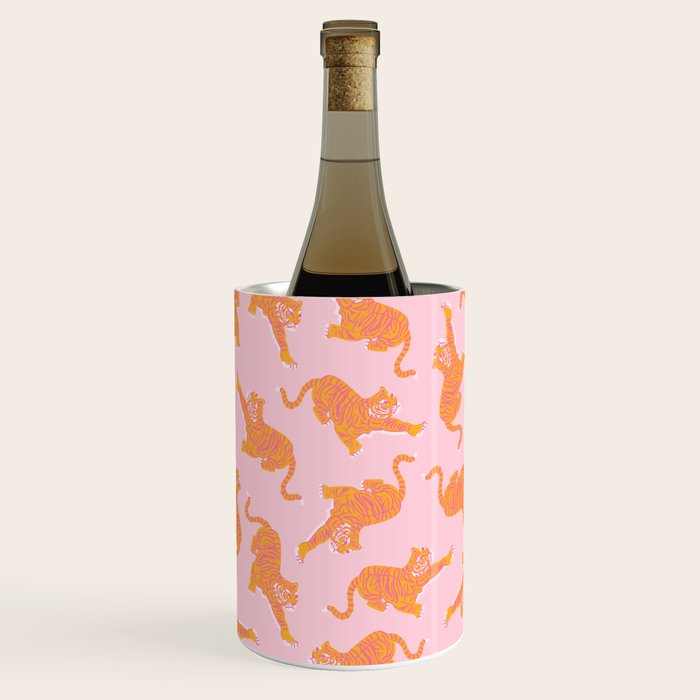 Year of the Tiger - Pink/Orange Wine Chiller Gallery Image 1