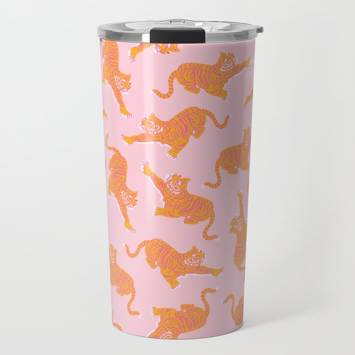 Year of the Tiger - Pink/Orange Travel Mug Gallery Image 1