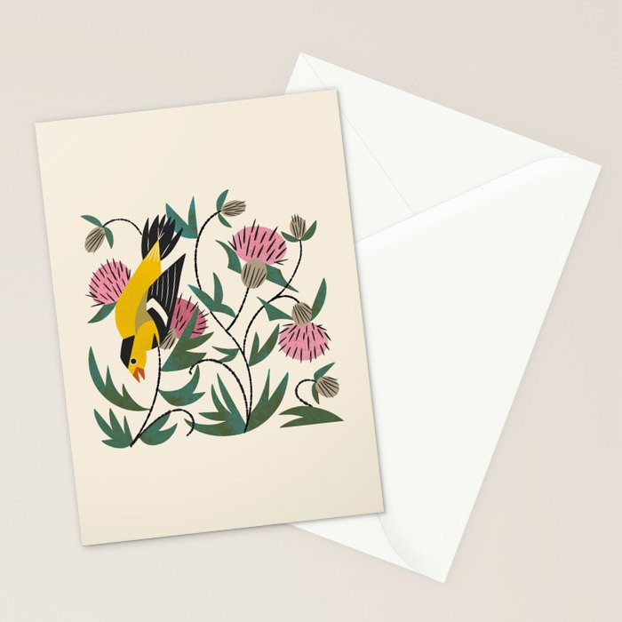Goldfinch and Thistle Stationery Card Gallery Image 2