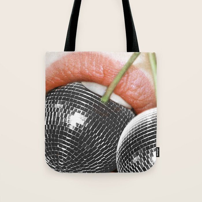 BITE me | Disco Cherry & Lips  Tote Bag Gallery Image 1
