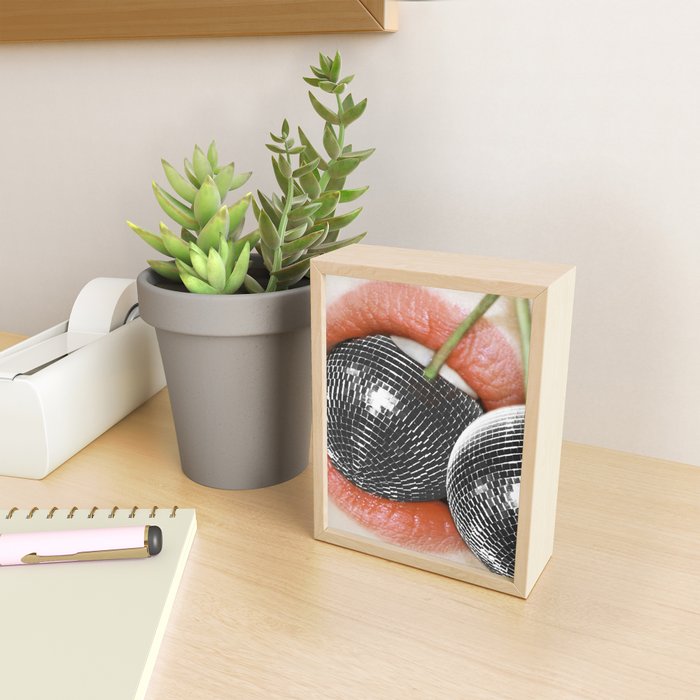 BITE me | Disco Cherry & Lips  Mini Art Print Gallery Image 2