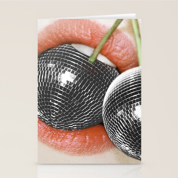 BITE me | Disco Cherry & Lips  Stationery Card Gallery Image 2