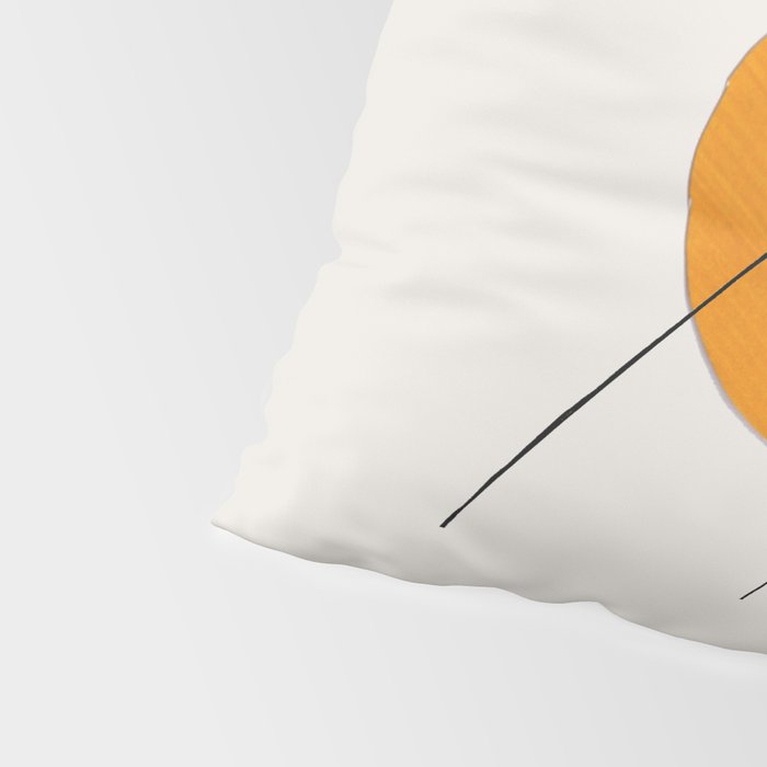 Minimalist Minimal Mid Century Abstract Middle Eastern Egypt Ancient Ruins Pyramids Moon Ejaaz Hanif Pillow Sham Gallery Image 4