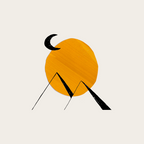 Minimalist Minimal Mid Century Abstract Middle Eastern Egypt Ancient Ruins Pyramids Moon Ejaaz Hanif Coffee Mug Gallery Image 2