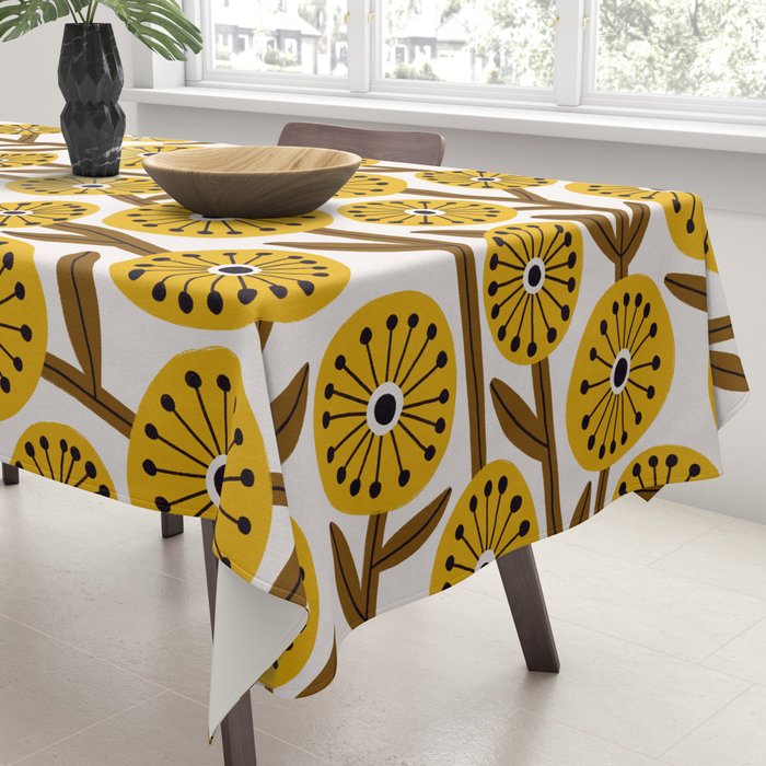 Mid Century Garden #1 Tablecloth Gallery Image 3
