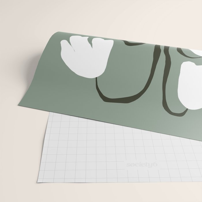 Dropping Tulip Wrapping Paper Gallery Image 2