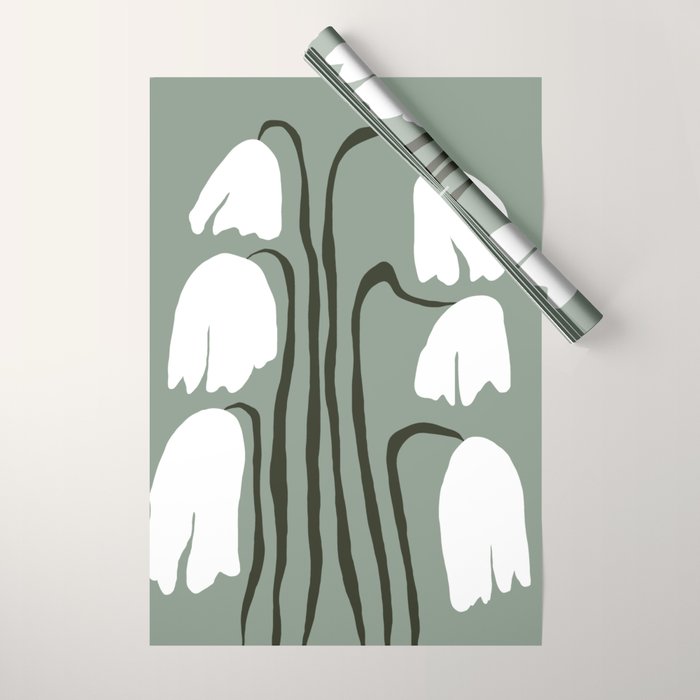 Dropping Tulip Wrapping Paper Gallery Image 1