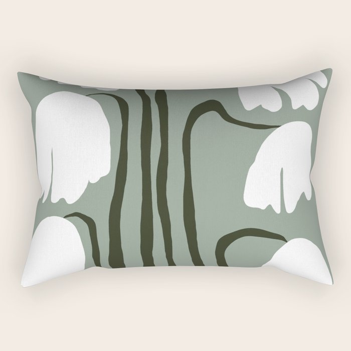 Dropping Tulip Rectangular Pillow Gallery Image 1