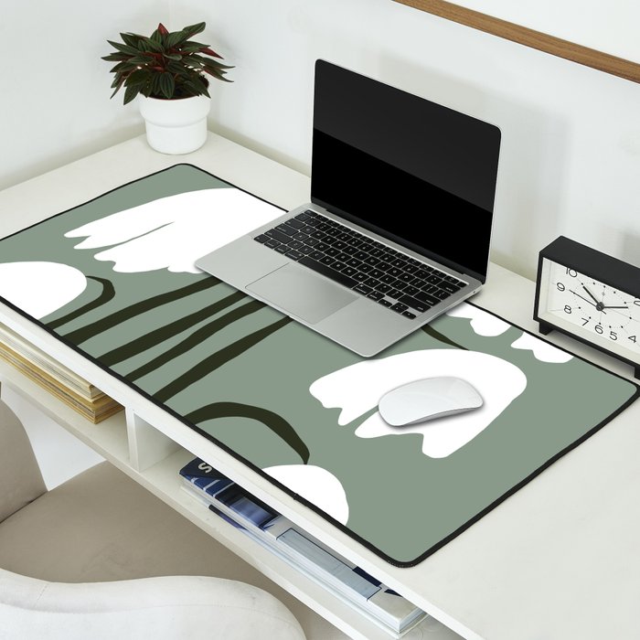 Dropping Tulip Desk Mat Gallery Image 2