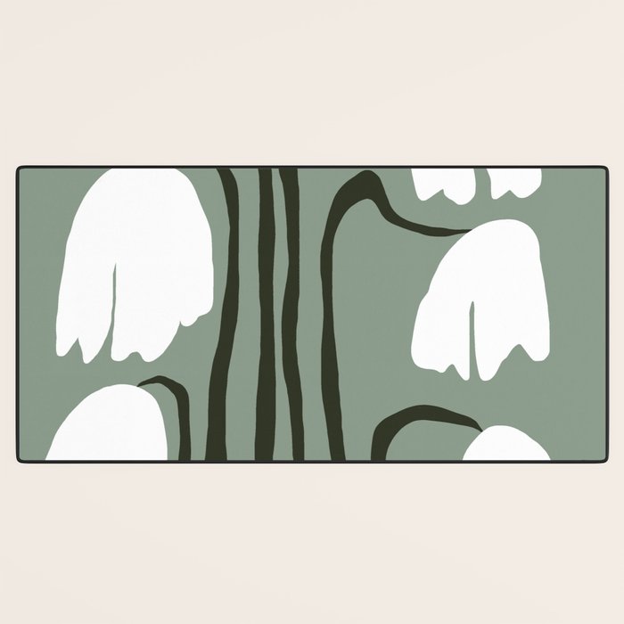 Dropping Tulip Desk Mat Gallery Image 3