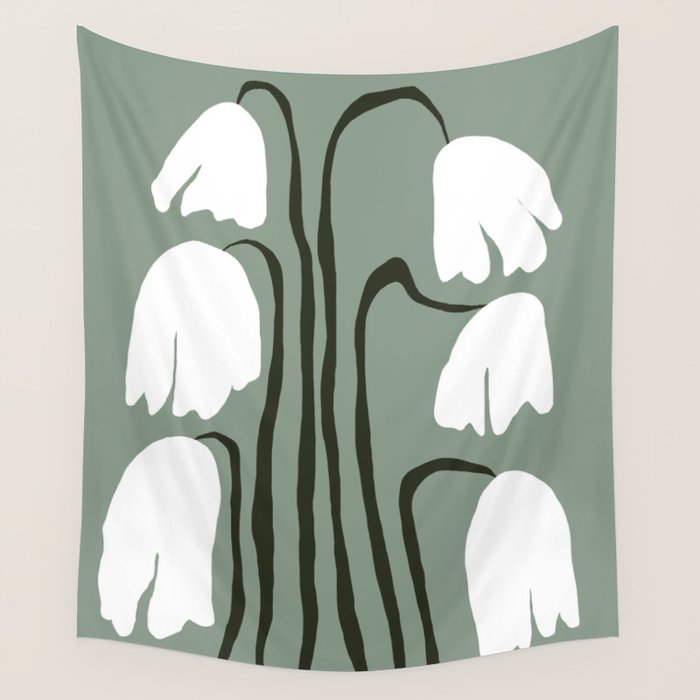 Dropping Tulip Wall Tapestry Gallery Image 4